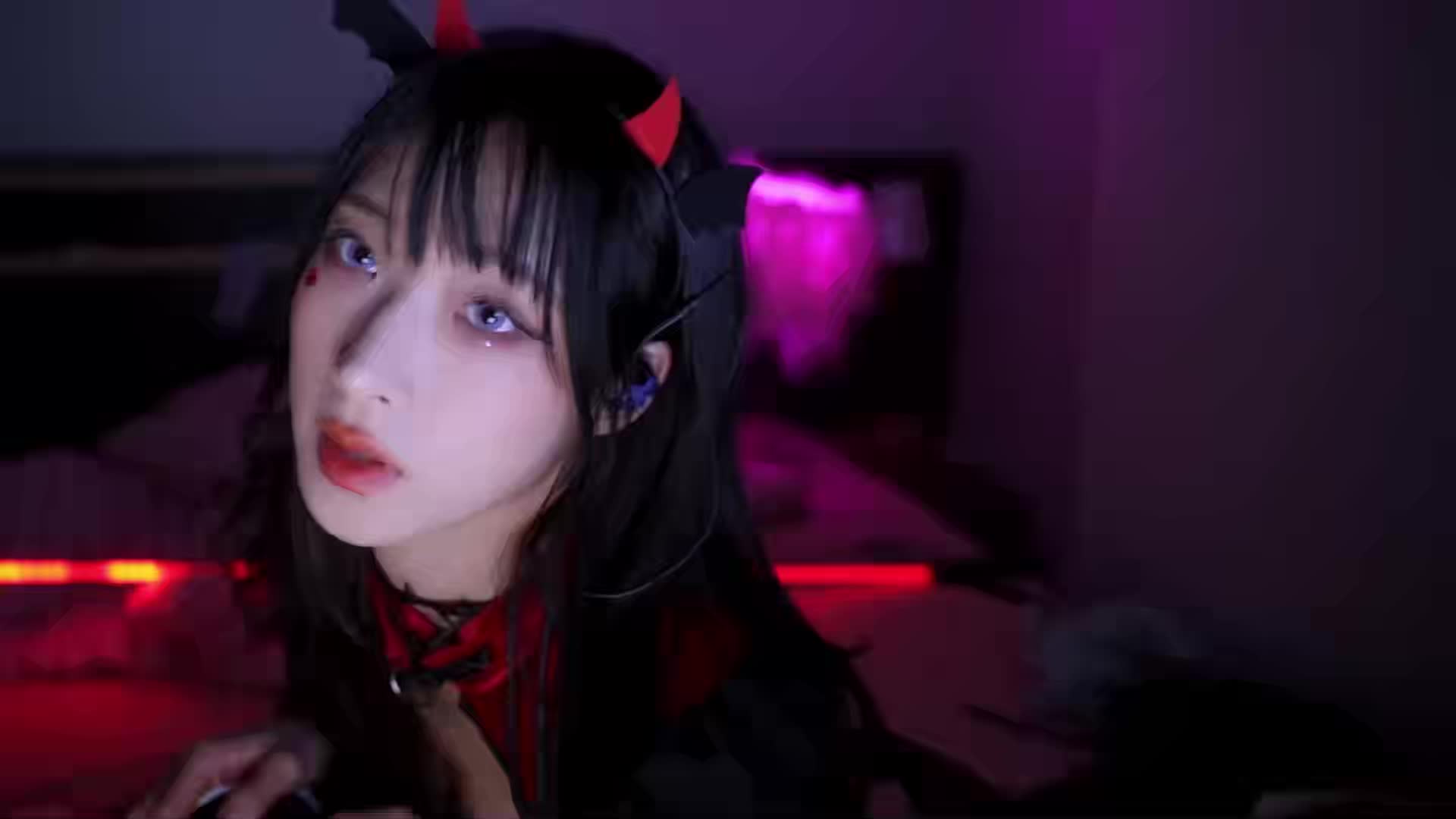 #lrene #ASMR 今晚魅魔来找你了😴😴😴  youtube最新会限